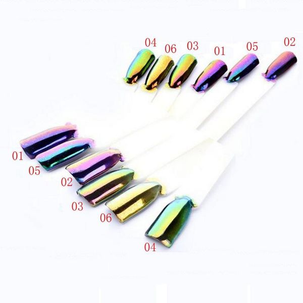 6pcs/set mirror color shift chameleon chrome nail art powder 0.2g, Silver;gold
6pcs/set mirror color shift chameleon chrome nail art powder 0.2g, Silver;gold