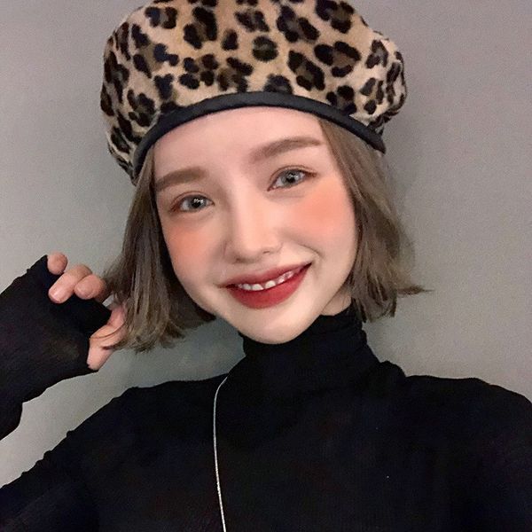 wzcx 2020 new fashion leopard korean version pu splice beret casual tide autumn winter women's hat cap, Blue;gray
wzcx 2020 new fashion leopard korean version pu splice beret casual tide autumn winter women's hat cap, Blue;gray