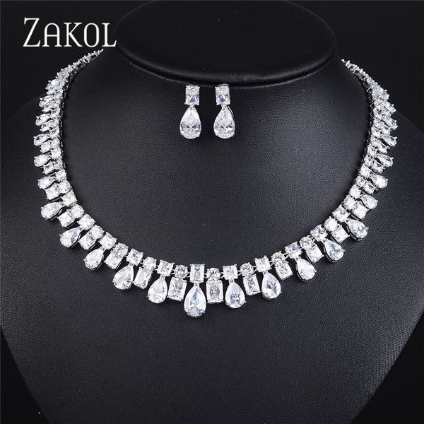zakol роскошные ожерелье set square water drop цирконий серьги люкс свадебные украшения набор для вечеринок платье fssp071, Silver
zakol роскошные ожерелье set square water drop цирконий серьги люкс свадебные украшения набор для вечеринок платье fssp071, Silver