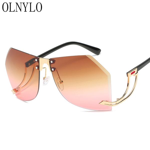 new rimless frame outdoor driving black fashion brand designer sunglasses women laay female sun glasses oculos feminino, White;black
new rimless frame outdoor driving black fashion brand designer sunglasses women laay female sun glasses oculos feminino, White;black