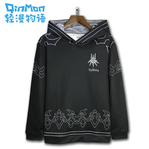 nier: anime cosplay automata, autumn winter games long-sleeved men and women's fashion casual hoodie, loose hoodie, Black
nier: anime cosplay automata, autumn winter games long-sleeved men and women's fashion casual hoodie, loose hoodie, Black
