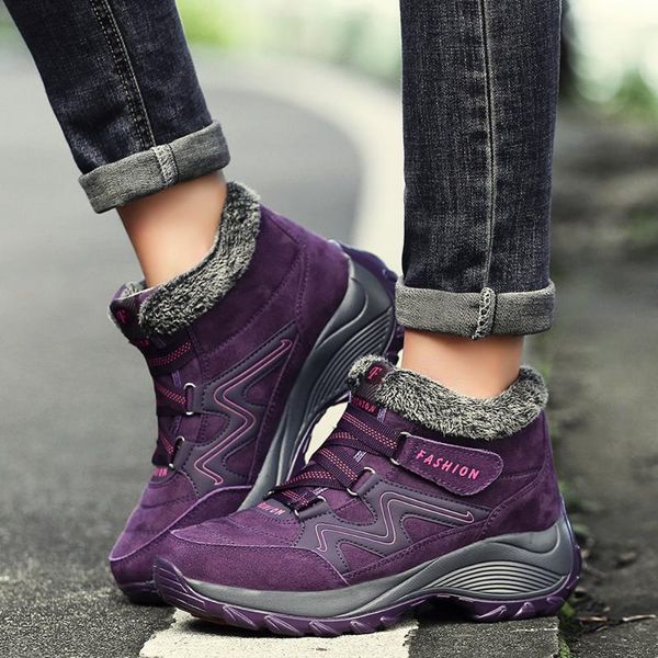 womens round toe fur lace up ankle boots snow ski warm winter thick shoes waterproof hiking plus size 4colors, Black
womens round toe fur lace up ankle boots snow ski warm winter thick shoes waterproof hiking plus size 4colors, Black