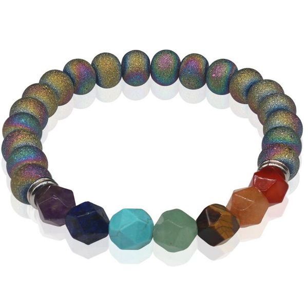 charm bracelets natural colorful facted energy stone 8mm round beads seven star chakra yoga strand fashion gorgeous women bracelet tr1011, Golden;silver
charm bracelets natural colorful facted energy stone 8mm round beads seven star chakra yoga strand fashion gorgeous women bracelet tr1011, Golden;silver