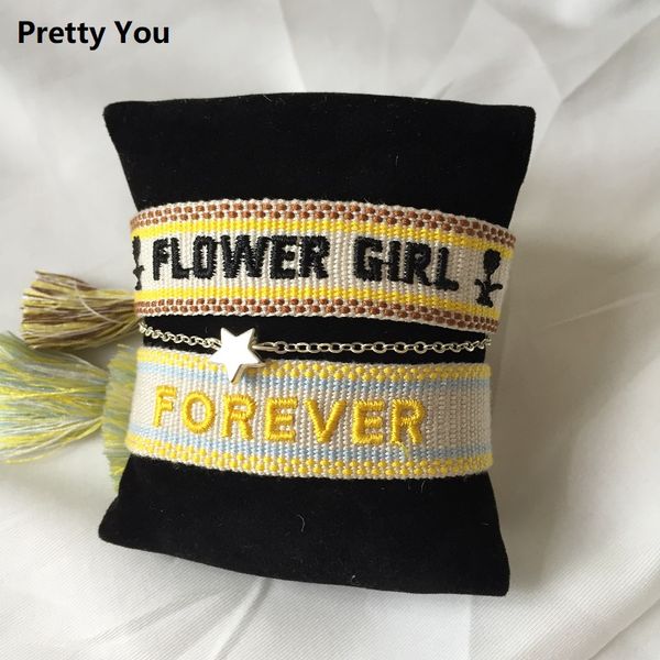 charm bracelets cotton fabric friendship bracelet, handmade fashion bracelet with love and care for bridesmaid bride flower girl, Golden;silver
charm bracelets cotton fabric friendship bracelet, handmade fashion bracelet with love and care for bridesmaid bride flower girl, Golden;silver