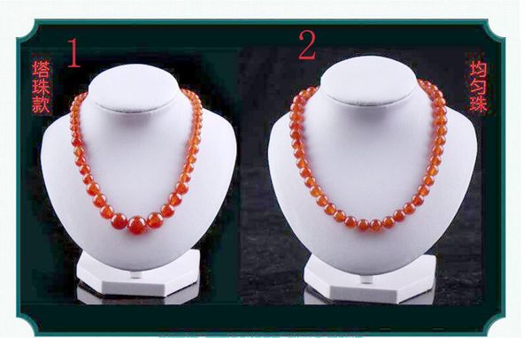 beautiful natural red agate chalcedony hand-carved beads auspicious necklace, Silver
beautiful natural red agate chalcedony hand-carved beads auspicious necklace, Silver