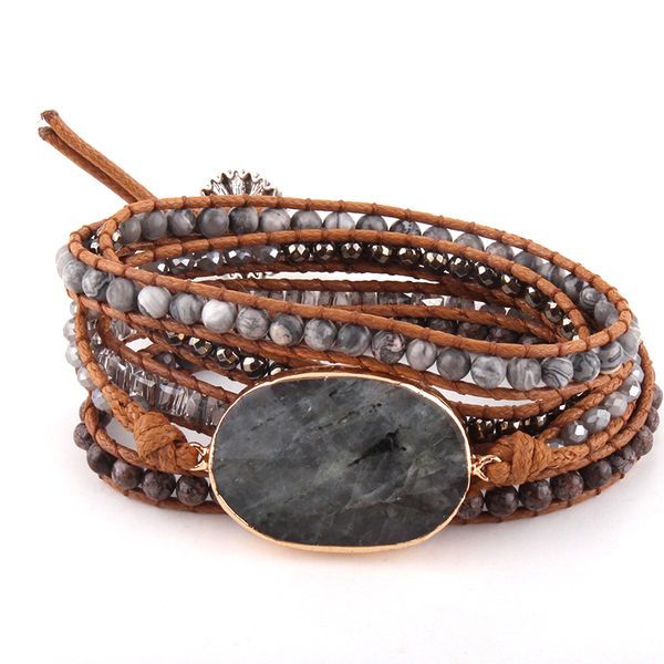 moodpc fashion beaded jewelry bracelet handmade mixed natural stones/crystal stone charm 5 strands wrap bracelets11, Golden;silver
moodpc fashion beaded jewelry bracelet handmade mixed natural stones/crystal stone charm 5 strands wrap bracelets11, Golden;silver