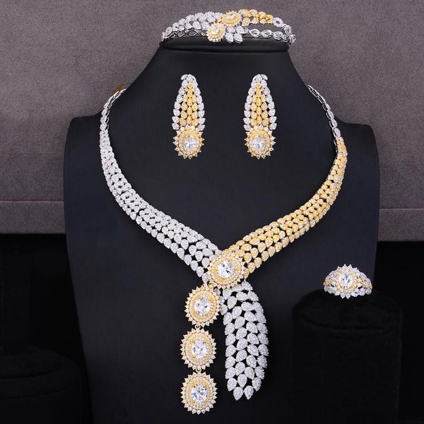 godki 4pcs noble style design cz necklace+bangle+earrings+ring jewelry set for women anniversary luxury bridal wedding jewelry, Silver
godki 4pcs noble style design cz necklace+bangle+earrings+ring jewelry set for women anniversary luxury bridal wedding jewelry, Silver