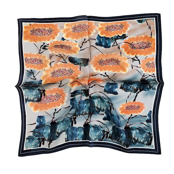 fashion kerchief silk neck scarf for women flower print hijab wash painting scarfs female53*53cm square shawls and wraps scarves, Blue;gray
fashion kerchief silk neck scarf for women flower print hijab wash painting scarfs female53*53cm square shawls and wraps scarves, Blue;gray