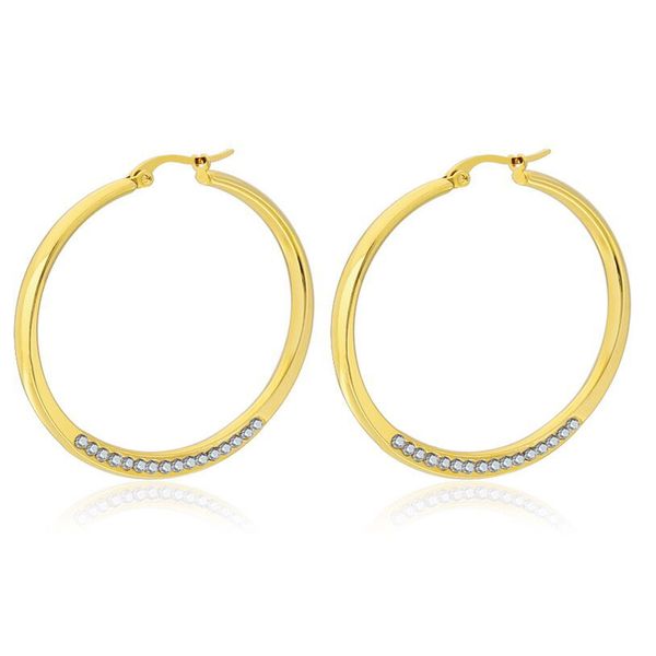 mxgxfam titanium steel crytals circle hoop earrings (1pair) for fashion women jewelry 18 k / white gold color, Golden
mxgxfam titanium steel crytals circle hoop earrings (1pair) for fashion women jewelry 18 k / white gold color, Golden