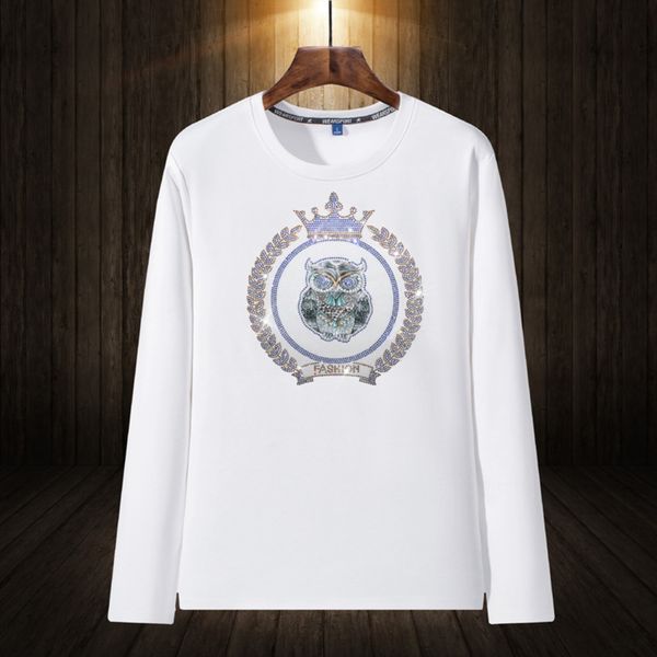 2020 spring and autumn new men's diamond long sleeve sweater round neck pulloversweater pullover casual simple fashion owl pattern pull, Black
2020 spring and autumn new men's diamond long sleeve sweater round neck pulloversweater pullover casual simple fashion owl pattern pull, Black