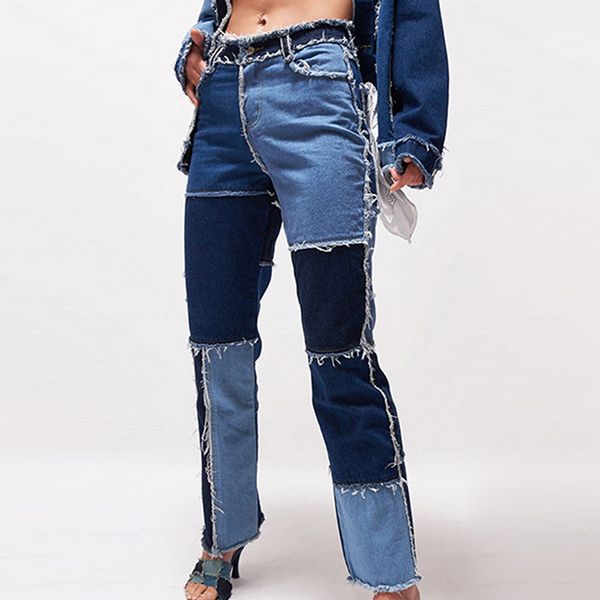 patchwork jeans mom jeans high waist pants hip hop straight baggy women trousers jean femme denim for pants women, Blue
patchwork jeans mom jeans high waist pants hip hop straight baggy women trousers jean femme denim for pants women, Blue