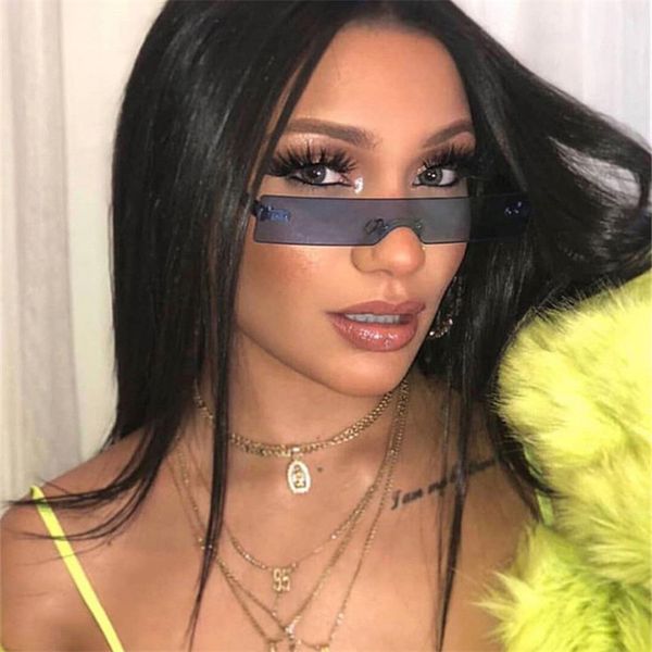 sunglasses rimless retro small one-piece frame men women classic square eyeglasses eyewear outdoor sun glasses uv400, White;black
sunglasses rimless retro small one-piece frame men women classic square eyeglasses eyewear outdoor sun glasses uv400, White;black