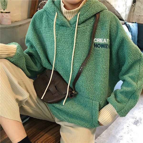 2020 women sweatshirt spring artificial wool hoodies coats warm pullover ladies casual winter parka outerwear lamb cashmere, Black
2020 women sweatshirt spring artificial wool hoodies coats warm pullover ladies casual winter parka outerwear lamb cashmere, Black