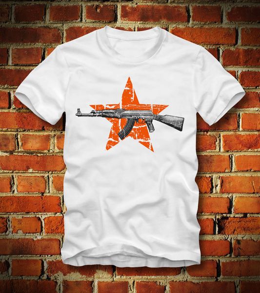 2019 новая летняя майка смешные t shirt ak 47 калашников россии путин kommunismus russland штерн 56 пользовательские футболки
2019 новая летняя майка смешные t shirt ak 47 калашников россии путин kommunismus russland штерн 56 пользовательские футболки