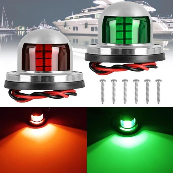 super light 2pcs navigation light for marine stainless steel signal lamp 12v 40led indicator lamp boat yacht sailing csv
super light 2pcs navigation light for marine stainless steel signal lamp 12v 40led indicator lamp boat yacht sailing csv