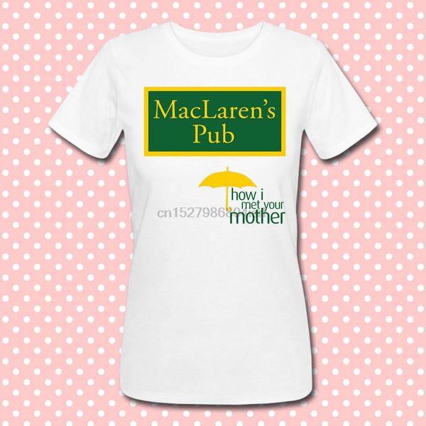 t-shirt woman maclarens pub how i met your mother inspired tv series
