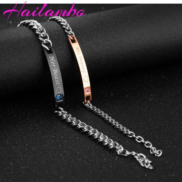 hailambo 2020 his queen her king lover's bracelet his beauty her beast cute romantic for lover's girl / boy friend bangle #b11#, Black
hailambo 2020 his queen her king lover's bracelet his beauty her beast cute romantic for lover's girl / boy friend bangle #b11#, Black