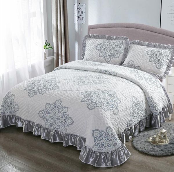 3pcs 100%cotton quilted soft bedspread bed cover grey bed spread set king size set comforter blanket pillowcases
3pcs 100%cotton quilted soft bedspread bed cover grey bed spread set king size set comforter blanket pillowcases