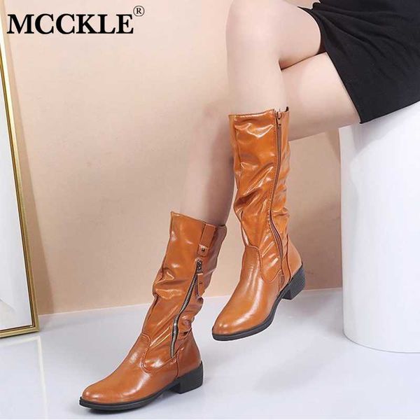 mcckle new women zipper mid-calf boots woman autumn shoes mid heel pu leather vintage comfort casual punk boot fashion plus size, Black
mcckle new women zipper mid-calf boots woman autumn shoes mid heel pu leather vintage comfort casual punk boot fashion plus size, Black