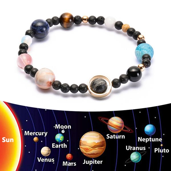 men women eight planets beads bracelets lava stone galaxy solar system universe yoga buddha prayer reiki bangle jewelry gifts, Golden;silver
men women eight planets beads bracelets lava stone galaxy solar system universe yoga buddha prayer reiki bangle jewelry gifts, Golden;silver
