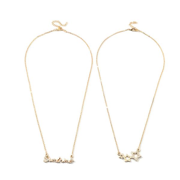 pendant necklaces star letters sunshine choker necklace for women jewelry collares friends chains girl accessories aesthetics suspension xl1, Silver
pendant necklaces star letters sunshine choker necklace for women jewelry collares friends chains girl accessories aesthetics suspension xl1, Silver
