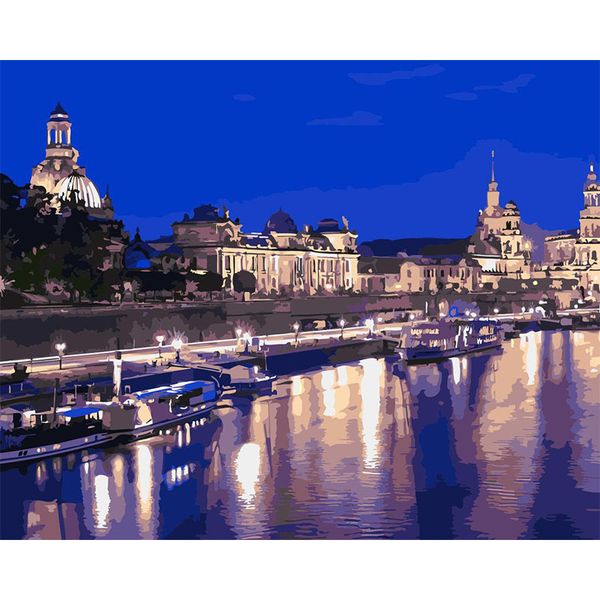 natural city night scenery diy oil painting kit- paint by numbers on canvas for decorations
natural city night scenery diy oil painting kit- paint by numbers on canvas for decorations