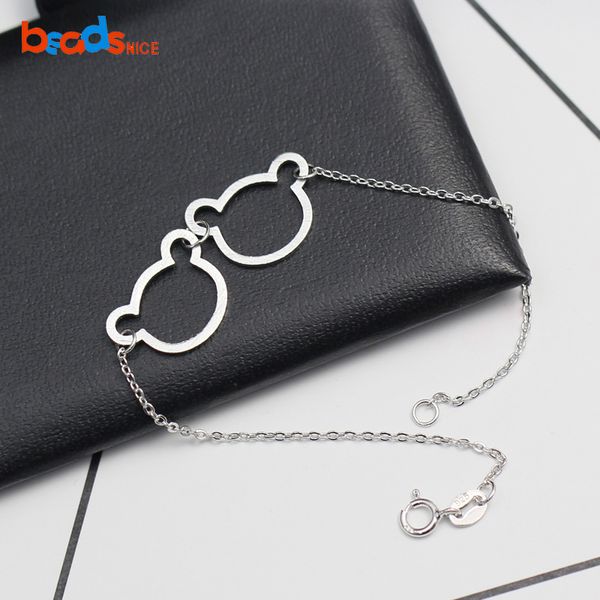 beadsnice sterling silver color charm bracelet lovely gift for child jewelry 37661, Black
beadsnice sterling silver color charm bracelet lovely gift for child jewelry 37661, Black