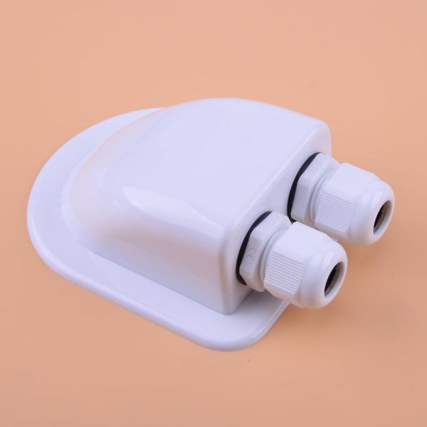 abs white 12.7x9.2x4cm roof solar panel double cable entry gland box motorhome camper caravan rv boat
abs white 12.7x9.2x4cm roof solar panel double cable entry gland box motorhome camper caravan rv boat
