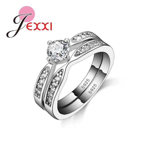 cluster rings women classic wedding elegant white crystal 925 sterling silver engagement party set for lady bridal jewelr, Golden;silver
cluster rings women classic wedding elegant white crystal 925 sterling silver engagement party set for lady bridal jewelr, Golden;silver