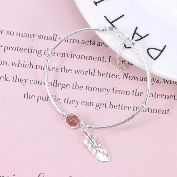 simple women's bracelet feather strawberry crystal temperament creative female sweet trendy bracelets bangles for ladies, Golden;silver
simple women's bracelet feather strawberry crystal temperament creative female sweet trendy bracelets bangles for ladies, Golden;silver