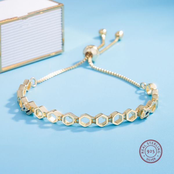 beautiful authentic 925 sterling silver gold color crystals chram bracelet bangle fit women bead charm diy pandora jewelry, Black
beautiful authentic 925 sterling silver gold color crystals chram bracelet bangle fit women bead charm diy pandora jewelry, Black