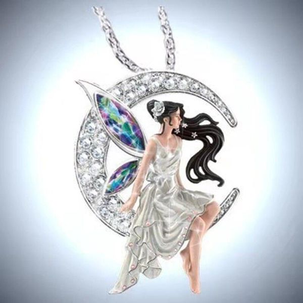 pendant necklaces beautiful and fashionable colorful crystal elf girl silver color luxury moon fairy zircon necklace for women
pendant necklaces beautiful and fashionable colorful crystal elf girl silver color luxury moon fairy zircon necklace for women