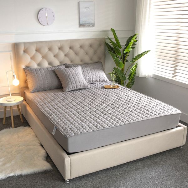 waterproof bed cover size washable solid color mattress cover cotton embossed quilted king mattress protector anti-mite
waterproof bed cover size washable solid color mattress cover cotton embossed quilted king mattress protector anti-mite