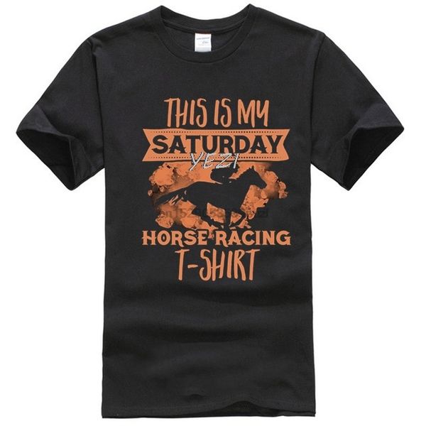 this is my saturday horse racing men t-shirt