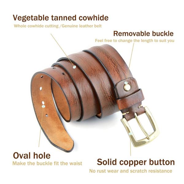 men's real genuine leather belt luxury vintage pure copper pin buckle designer belts cowskin strap male for jeans, Black;brown
men's real genuine leather belt luxury vintage pure copper pin buckle designer belts cowskin strap male for jeans, Black;brown