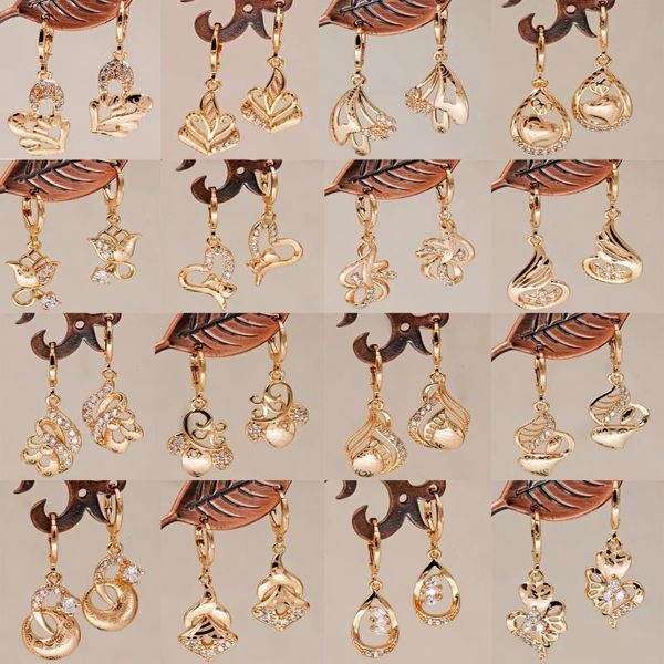 24 style dangle drop earrings for women's earrings gold earring heart flower jewelry for wedding party accessories, Silver
24 style dangle drop earrings for women's earrings gold earring heart flower jewelry for wedding party accessories, Silver