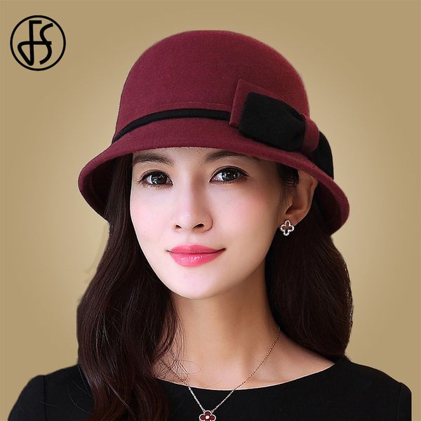 stingy brim hats fs elegant women wine red felt bucket hat bowknot wedding cap solid color black fedora bowler caps vintage cloche, Blue;gray
stingy brim hats fs elegant women wine red felt bucket hat bowknot wedding cap solid color black fedora bowler caps vintage cloche, Blue;gray