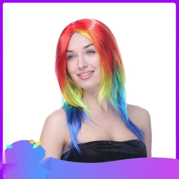 colorful long straight hair wig hair cover wig cover set dressing ball party headwear decoration props e8xow
colorful long straight hair wig hair cover wig cover set dressing ball party headwear decoration props e8xow