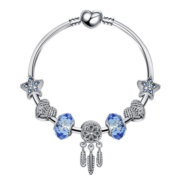 charm bracelets fashion luxury diy beads blue wind crystal bracelet & bangle brand women unique for jewelry gift, Golden;silver
charm bracelets fashion luxury diy beads blue wind crystal bracelet & bangle brand women unique for jewelry gift, Golden;silver
