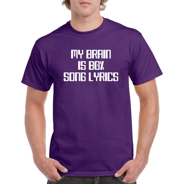 men 2019 summer round neck men's t shirt men's t-shirt fashion my brain is 80 percent song lyrics shirt design website
men 2019 summer round neck men's t shirt men's t-shirt fashion my brain is 80 percent song lyrics shirt design website