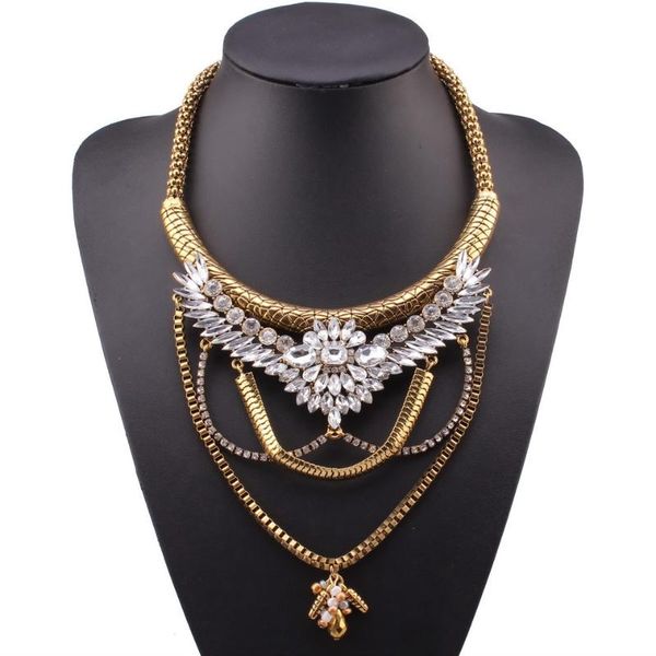2020 new design fashion brand necklaces & pendants vintage gold color chain big colorful crystal chunky statement necklace, Silver
2020 new design fashion brand necklaces & pendants vintage gold color chain big colorful crystal chunky statement necklace, Silver