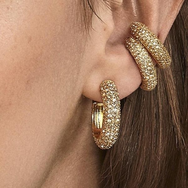 hoop & huggie charm crystal earring for women girls fashion rhinestone gold metal statement round hoops wedding, Golden;silver
hoop & huggie charm crystal earring for women girls fashion rhinestone gold metal statement round hoops wedding, Golden;silver