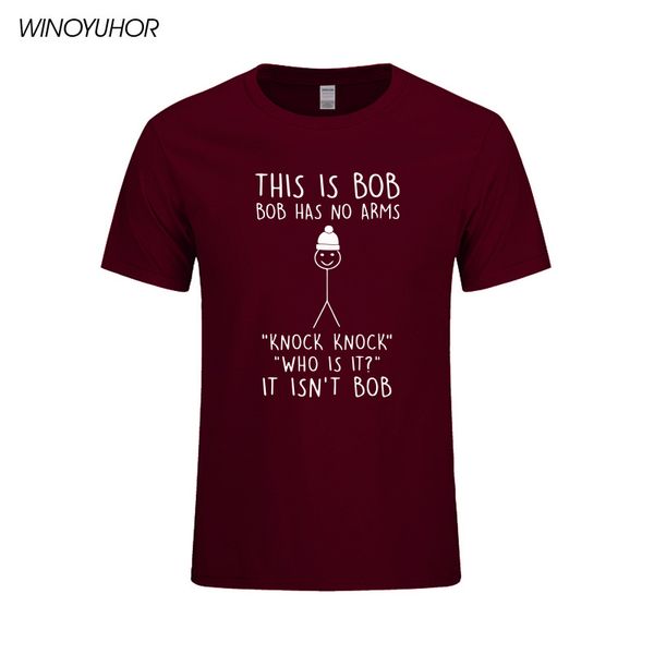 this is bob knock knock funny joket shirts men o neck short sleeve cotton mens t-shirt hip hop male tees camisetas
this is bob knock knock funny joket shirts men o neck short sleeve cotton mens t-shirt hip hop male tees camisetas