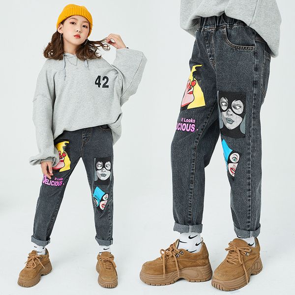 2020 autumn baby girl letter print denim pants teen girl teenager jeans pants streetwear street wear fashion children clothing, Blue
2020 autumn baby girl letter print denim pants teen girl teenager jeans pants streetwear street wear fashion children clothing, Blue