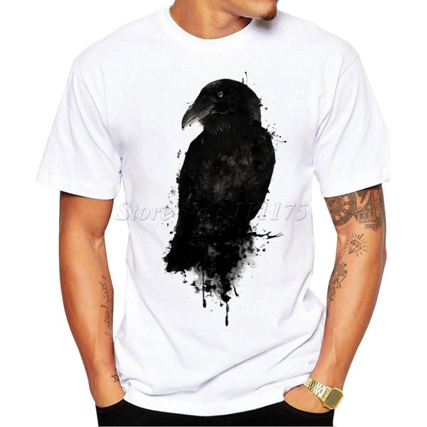 2019 summer fashion the black raven design t shirt men's custom printed hipster tees
2019 summer fashion the black raven design t shirt men's custom printed hipster tees
