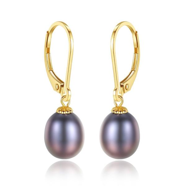 hoop & huggie 8-9mm pearl 18k gold simple fashion black women's earrings, Golden;silver
hoop & huggie 8-9mm pearl 18k gold simple fashion black women's earrings, Golden;silver