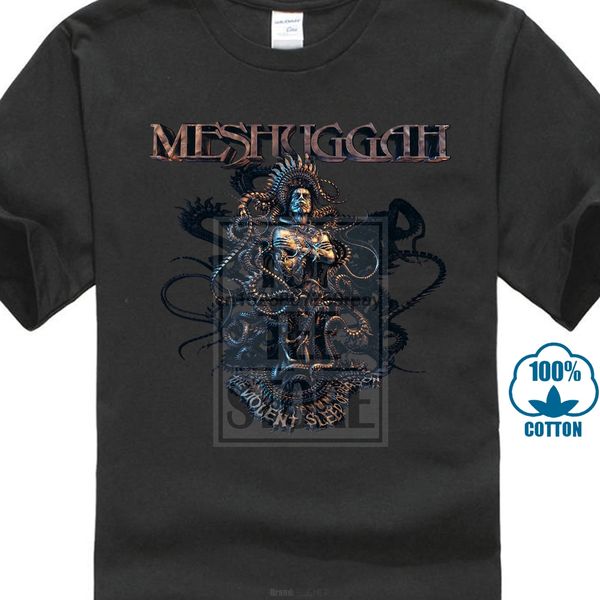 meshuggah violent sleep t shirt s m l xl xxl official tshirt metal t shirt new loose t-shirt ing