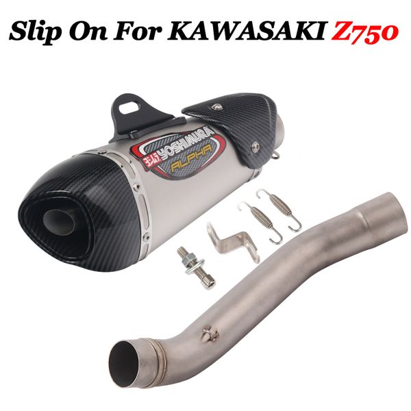 slip on for z750 motorcycle exhaust escape moto modified with middle mid connection link pipe muffler with db killer
slip on for z750 motorcycle exhaust escape moto modified with middle mid connection link pipe muffler with db killer