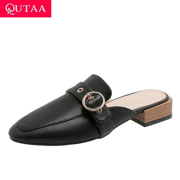 qutaa 2020 площадь низкий каблук пряжка сандалии лето круглый toe женская обувь кожа pu мода slingback дамы насосы большого размера 34-43, Black
qutaa 2020 площадь низкий каблук пряжка сандалии лето круглый toe женская обувь кожа pu мода slingback дамы насосы большого размера 34-43, Black