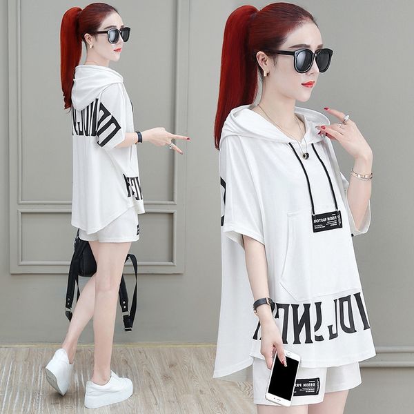 casual sportswear suit and shorts sweater shortswomen's summer clothes 2020 new korean style loose fashion sweater short sleeve shorts, Gray
casual sportswear suit and shorts sweater shortswomen's summer clothes 2020 new korean style loose fashion sweater short sleeve shorts, Gray